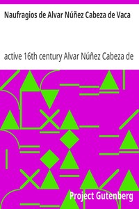 Naufragios de Alvar Núñez Cabeza de Vaca