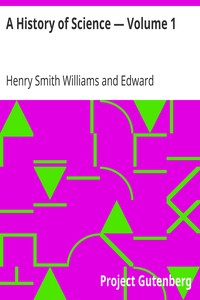 A History of Science — Volume 1