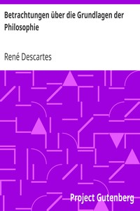 Betrachtungen über die Grundlagen der Philosophie