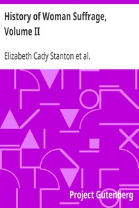 History of Woman Suffrage, Volume II