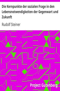 Die Kernpunkte der sozialen Frage in den Lebensnotwendigkeiten der Gegenwart…