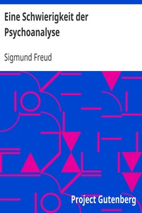 Eine Schwierigkeit der Psychoanalyse