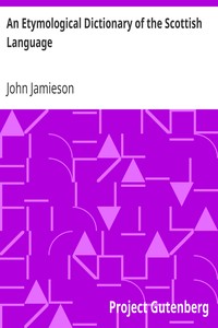 An Etymological Dictionary of the Scottish Language