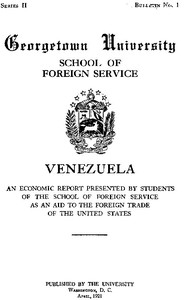 Venezuela, an economic report