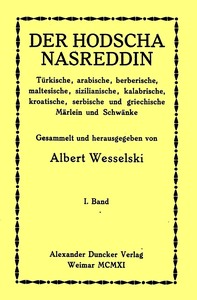 Der Hodscha Nasreddin I. Band