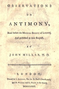 Observations on antimony