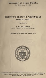 Selections from the Writings of Kierkegaard