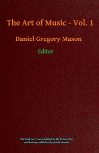 The art of music. Vol. 01 (of 14) : The pre-Classic periods