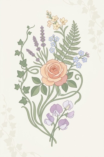 The language of flowers : The floral offering ; a token of affection and esteem ; comprising the language and poetry of flowers