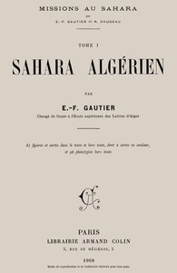Missions au Sahara, tome 1 : Sahara algérien