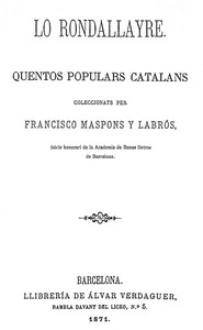 Lo rondallayre : Quentos populars catalans