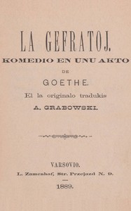 La gefratoj : Komedio en unu akto